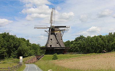 Vergrößerte Ansicht: Windmühle in den Feldern 