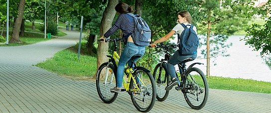 Radfahren im Park