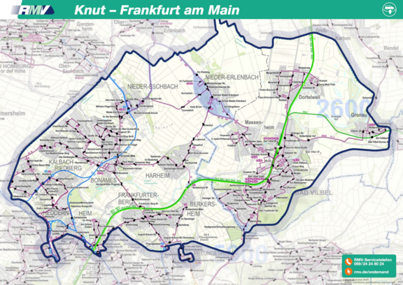 Vergrößerte Ansicht: Bediengebiet Frankfurt - Knut