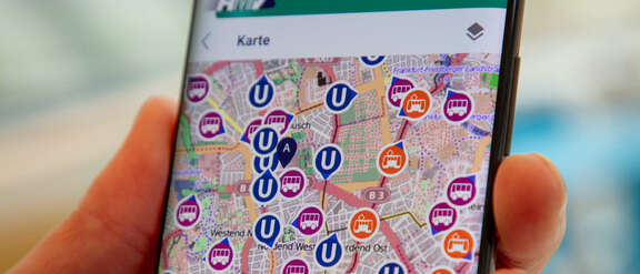 Screenshot der Live-Map aus der WebApp