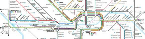 Ausschnitt RMV-Schnellbahnplan