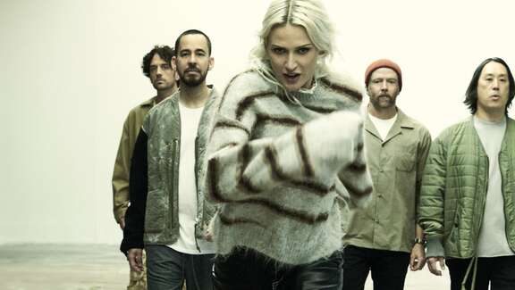 Gruppenfoto von der Band Linkin Park