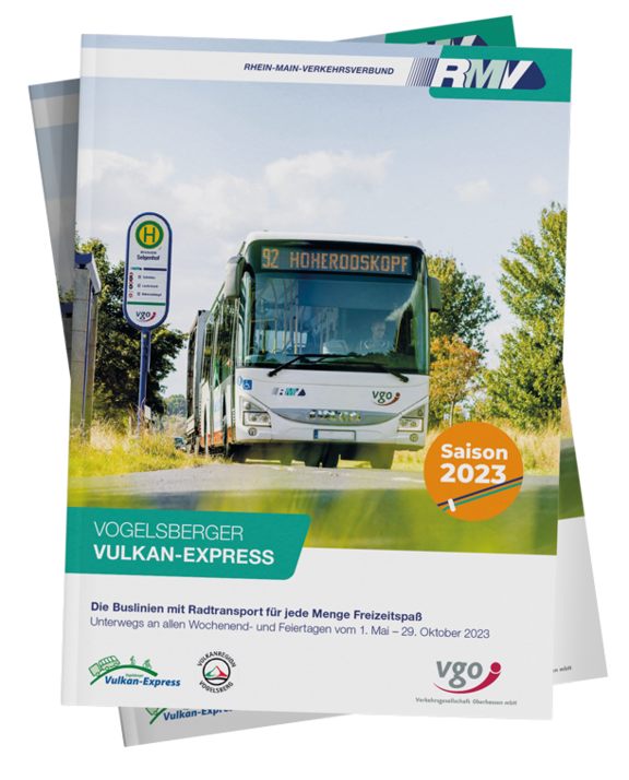 Titelseite der Vulkan-Express Broschüre