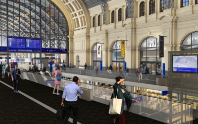 Visualisierung: Frankfurter Hauptbahnhof Innenansicht nach dem Umbau