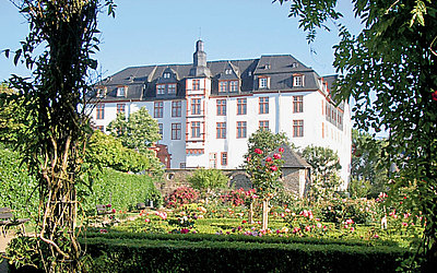 Vergrößerte Ansicht: Blick auf das Schloss mit Schlossgarten
