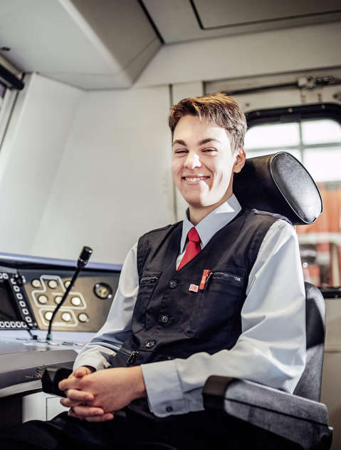 Nachwuchslokführer Bastian Sambill