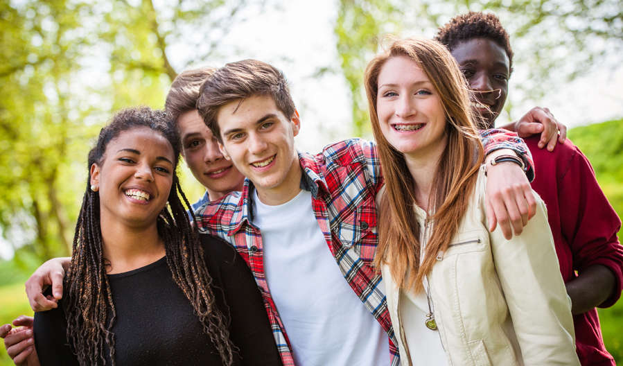 Adolescents in the park