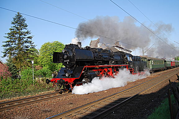 Die Hanauer Museumseisenbahn fährt zum Stockheimer Bahnhofsfest von Stockheim nach Nidda