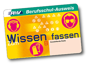 RMV-Karte Berufsschulausweis mit der Aufschrift Wissen fassen