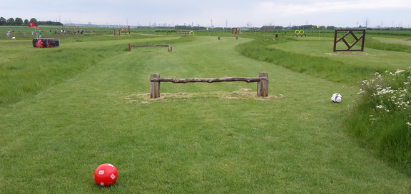 Hindernisse auf einem Golfplatz