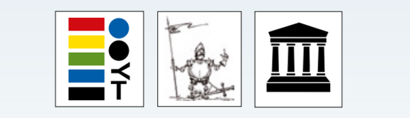 Eine Ansammlung von verschiedenen bunten Piktogrammen und Symbolen.