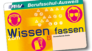 RMV-card Berufsschulausweis with the lettering Wissen fassen