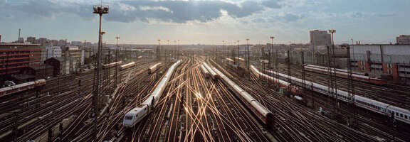 Vergrößerte Ansicht: Gleisvorfeld Frankfurt am Main Hbf