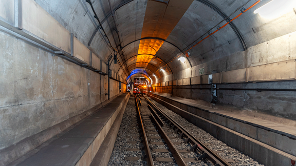 Ein U-Bahntunnel