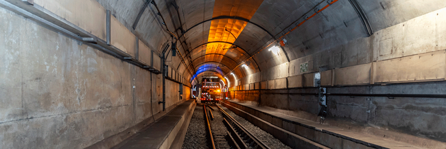 Ein U-Bahntunnel