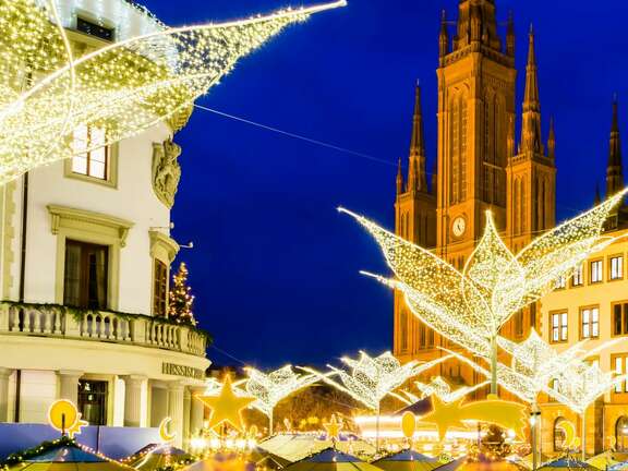 Weihnachtsmarkt vor der Marktkirche Weihnachtsmarkt vor der Marktkirche