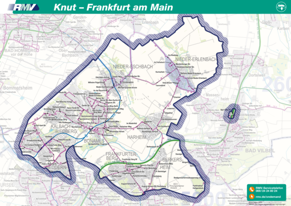Vergrößerte Ansicht: Bediengebiet Frankfurt - Knut