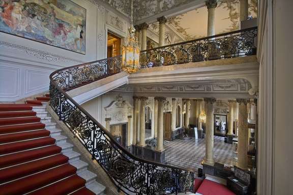 Barocke Treppe im Schloss Philippsruhe Hanau