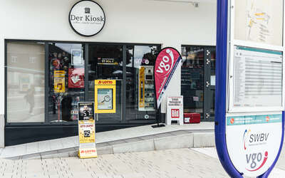 Der Kiosk in Bad Vilbel mit Bushaltestelle