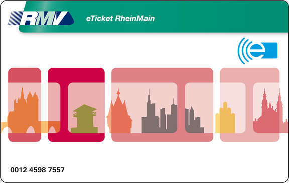 eTicket RheinMain Kartendesign rot