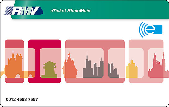 eTicket RheinMain Kartendesign rot
