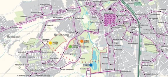 Screenshot Kartenausschnitt Stadtplan Fulda