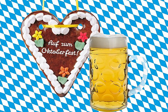 Lebkuchenherz und Bier