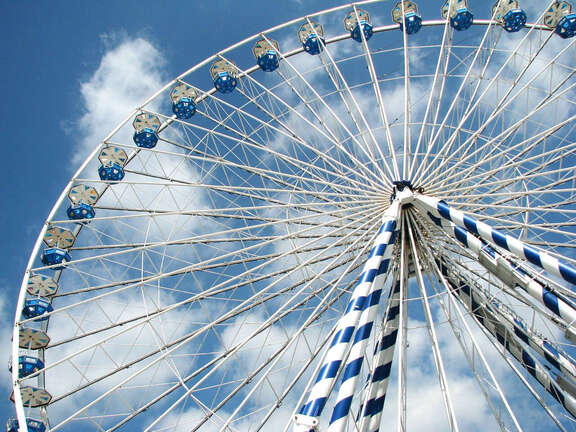 Riesenrad von unten