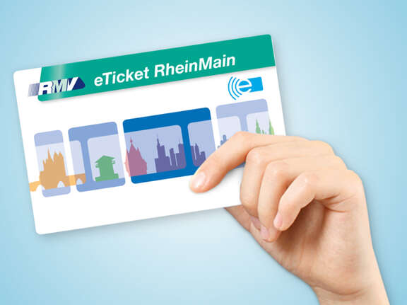 Hand holding an eTicket