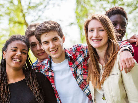 Adolescents in the park
