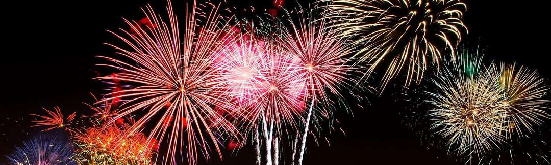 Buntes Feuerwerk