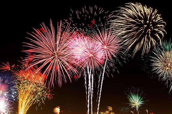 Buntes Feuerwerk