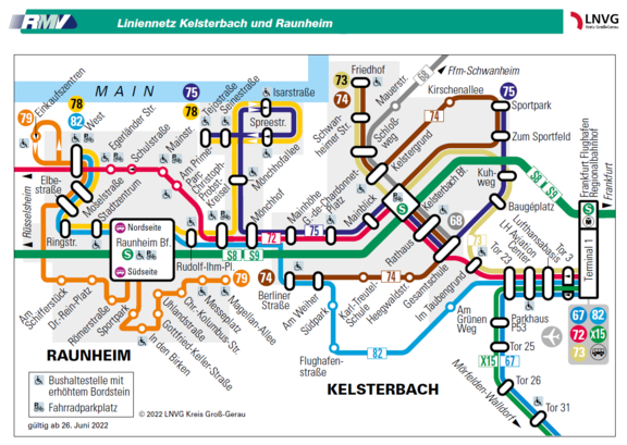 LNVG: Liniennetzplan Kelsterbach, Raunheim zum Herunterladen
