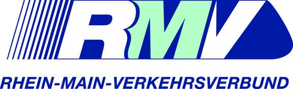 Hier ist das RMV Logo abgebildet