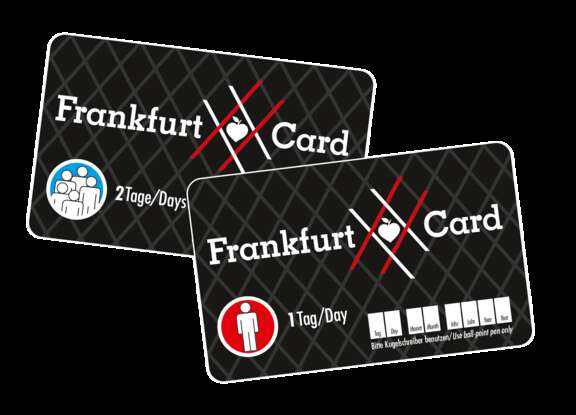 Two designs of the Frankurt Card
