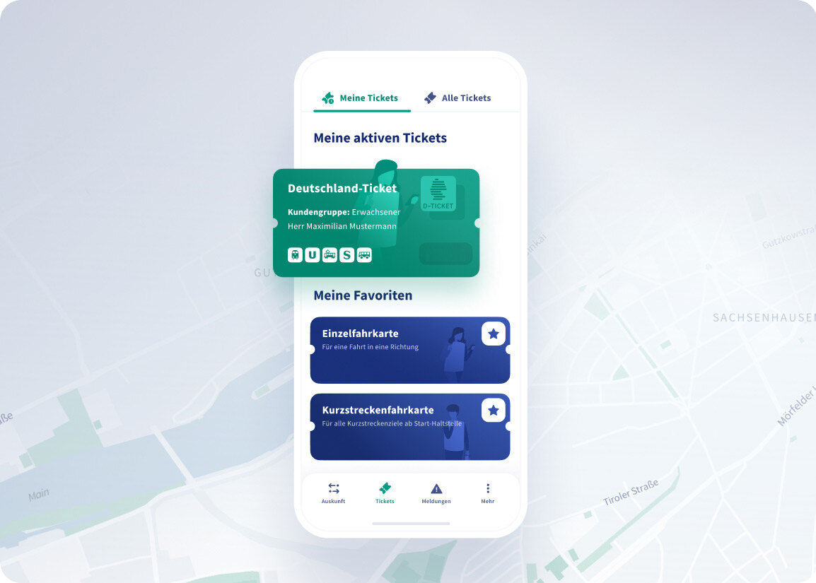 Ticketübersicht in der RMVgo App