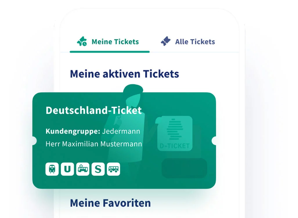 Das Deutschland-Tickets in der Ticketübersicht der RMVgo-App
